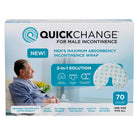QuickChange Incontinence Wrap, Incontinence Pad, Catheter Replacement, Incontinence Underwear, QuickChange Men's Incontinence Wrap | Maximum Absorbency | One-Size | 70 Count - QuickChange Men's Incontinence Wrap