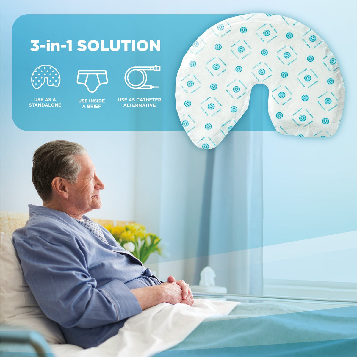 QuickChange Men's Incontinence Wrap | Maximum Absorbency | One-Size ...