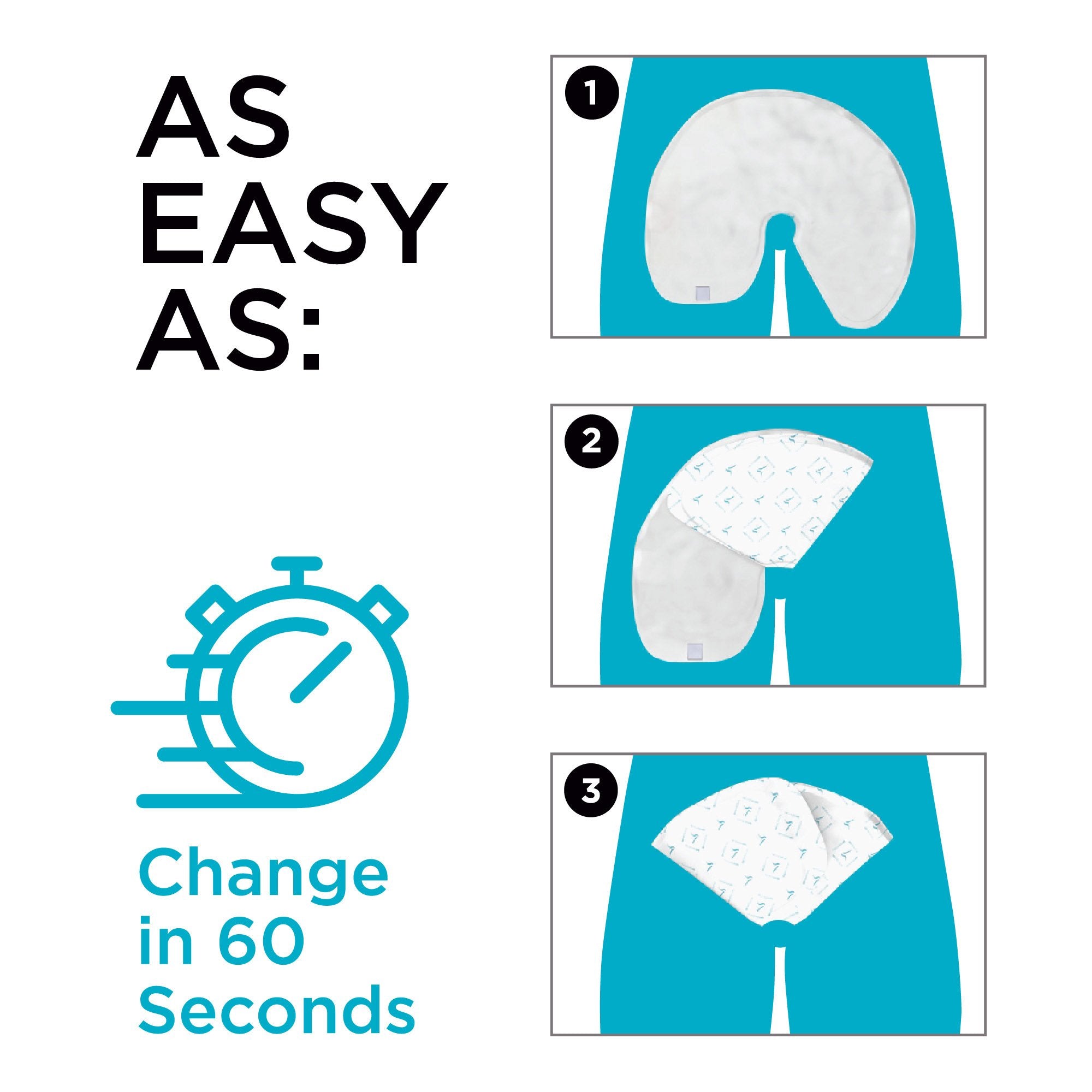 QuickChange Incontinence Wrap, Incontinence Pad, Catheter Replacement, Incontinence Underwear, QuickChange Men's Incontinence Wrap | Maximum Absorbency | One-Size | 35 Count - QuickChange Men's Incontinence Wrap