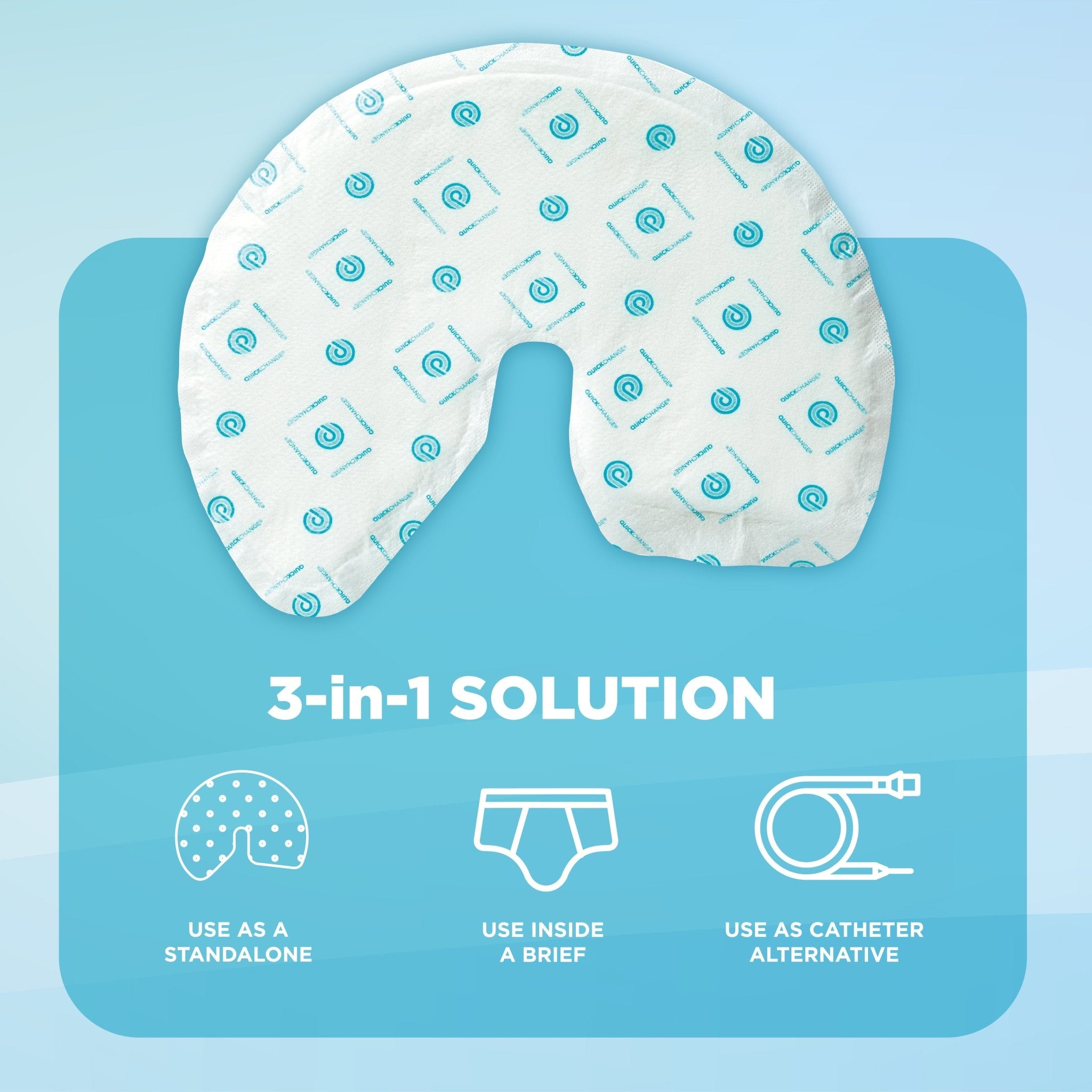 Quick Wraps Incont QuickChange Men's Incontinence Wrap | Maximum Absorbency (10 Count)