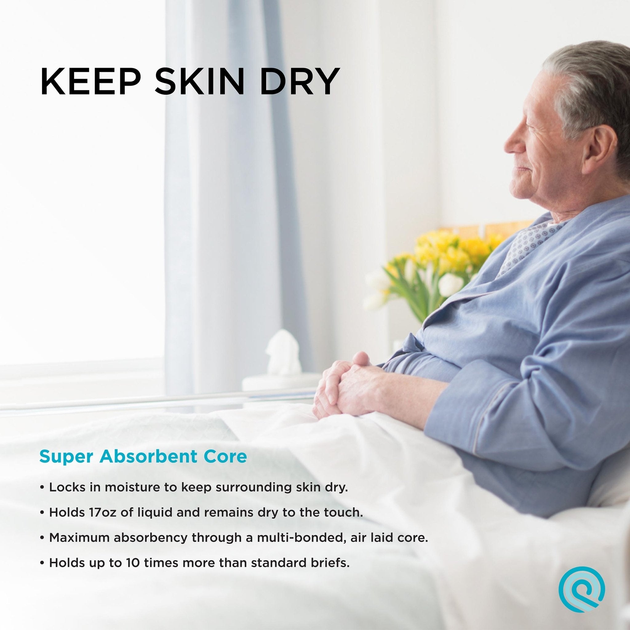 QuickChange Incontinence Wrap, Incontinence Pad, Catheter Replacement, Incontinence Underwear, QuickChange Men's Incontinence Wrap | Maximum Absorbency | One-Size | 100 Count - QuickChange Men's Incontinence Wrap